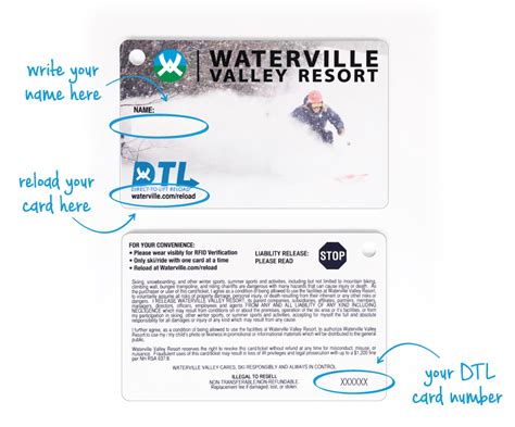 waterville valley rfid card|Direct.